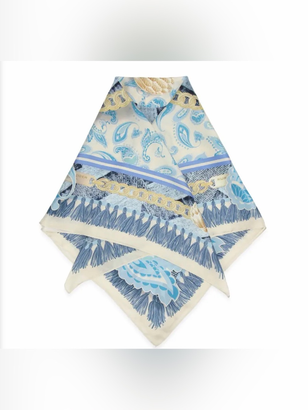 Kurt Geiger Silk Paisley Print Scarf